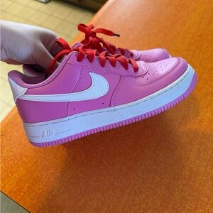 Hot pink Nike Air Force 1’s